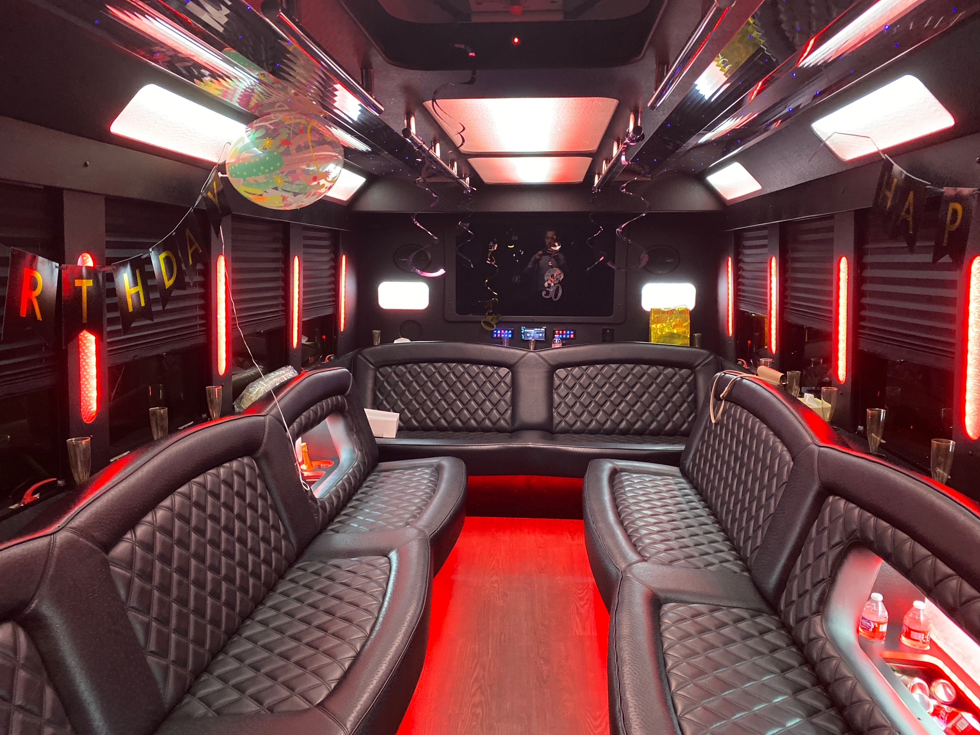 Party Bus Interior — The Executive — 20 Passengers